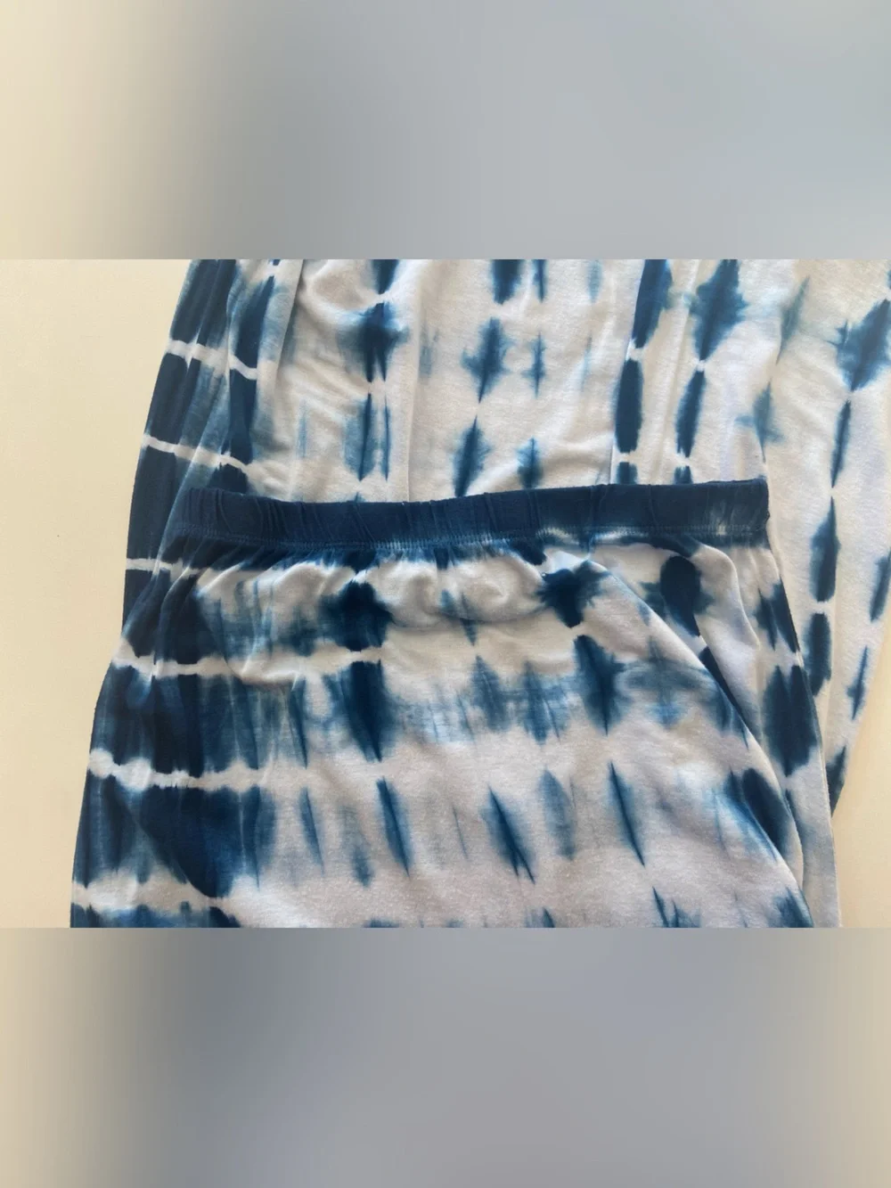 Blue/White Tie-Dye Hippie Maxi Skirt, like new, juniors/young adult size 12 (XS)